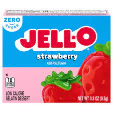 strawberry instant gelatin mix