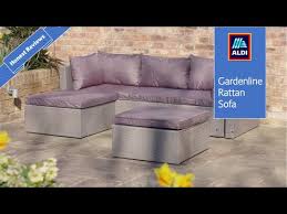 aldi rattan effect corner sofa set