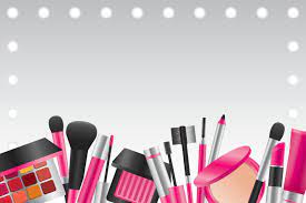 makeup background vector art icons