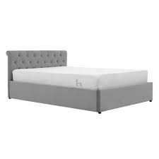 perez fabric ottoman bed frame double