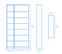 3.8 out of 5 stars 48. Ikea Billy Bookcase Combination Duo Dimensions Drawings Dimensions Com