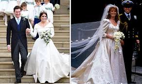 We've recruited your favorite wedding dress designers and asked them to choose one gorgeous gown from their collections that they think is perfect for princess eugenie. Princess Eugenie Wedding Dress How Did Eugenie S Dress Compare To Sarah Ferguson S Royal News Express Co Uk
