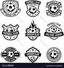 Football Club Emblems On White Background Soccer Vector Image 4758 | Hot  Sex Picture