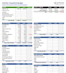 Hier finden sie vorlagen zur office software nach kategorie oder einsatzort sortiert. Household Budget Worksheet For Excel