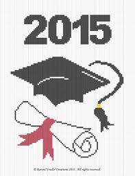 Crochet Patterns Graduation Cap And Diploma Year Graph
