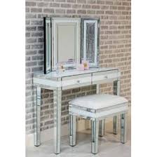 Liberty Mirrored Dressing Table Set In