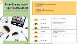 cosmetic brand requirement doent