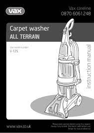 user manual vax all terrain v 125