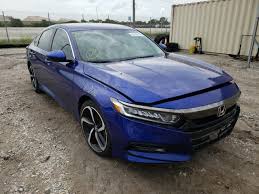 Great acceleration, comfort, and overall quality! 2018 Honda Accord Sport For Sale At Copart West Palm Beach Fl Lot 55789 Salvagereseller Com
