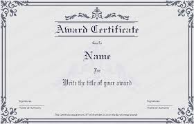 Sample Business Award Certificates