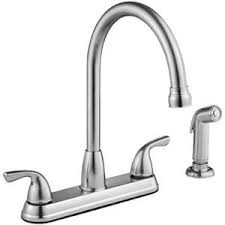Project source faucet manualshow all. Project Source Stainless Steel Deck Mount High Arc Kitchen Faucet W Spray 820633958345 Ebay