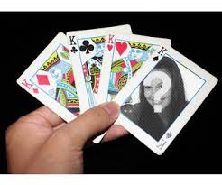 Combinación de cinco cartas con valores. Fotomontaje Con Cartas De Poker Donde Colocar Tu Foto Dentro De Una De Fotoefectos