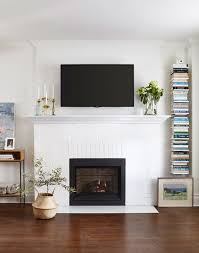 Cozy Fireplace Makeover From White