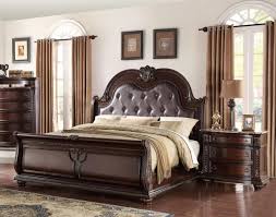 This set features a rustic cherry finish that adds a sophisticated touch to your bedroom. Crown Mark B1600 Stanley Cherry Finish Solid Wood Queen Bedroom Set 3pcs Classic B1600 Q Set 3