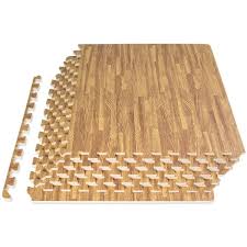 prosourcefit wood grain puzzle mat