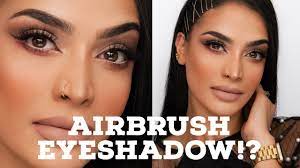 airbrush eyeshadow quick glam look