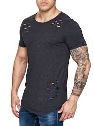 Nice Slim Fit Muscle Fitted Ripped T Shirt Important