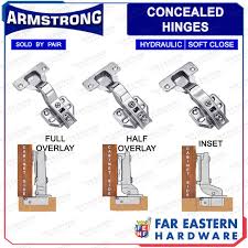 armstrong concealed hinges full overlay