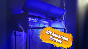 How To Build Tank Canopy Led Light Fixtures 120g Reef Tank Setup E8 Dyi Aquarium Canopy