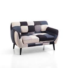 Nell'ambito del settore dei divani 2 posti però negli ultimi anni il trend va verso una seduta più profonda e comoda, adatta anche per chi. Divano Due Posti In Tessuto Patchwork Multicolore Morgad