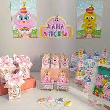 Tenho dois anos e amei o jogo da galinha. Kit Festa Em Casa Galinha Baby No Elo7 Nara Personalizados 135f237