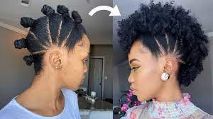 how to faux frohawk mohawk on 4c
