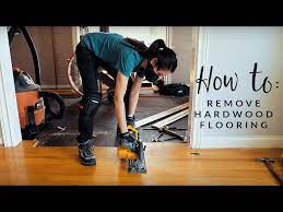 how to remove hardwood flooring the