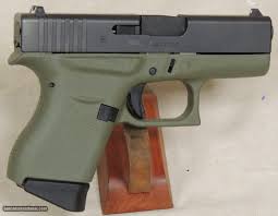 glock model g43 9mm caliber od green