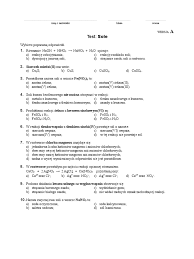 Chemia Klasa 7 Dział 1 Sprawdzian - Sprawdzian Sole | PDF