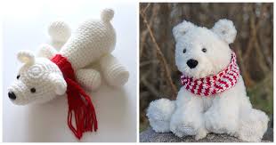 4 polar bear free crochet pattern