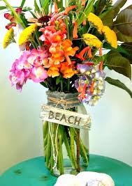 Coastal Beach Theme Vases Bouquet