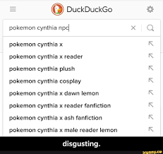 DuckDuckGo AAAAAAAAIO pokemon cynthia npd pokemon cynthia x pokemon cynthia x  reader pokemon cynthia plush pokemon
