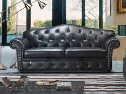 black italian leather sofa for