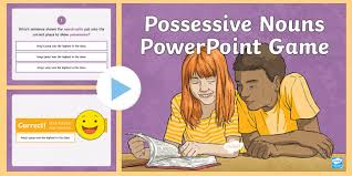 Type noun possessive answers nancy mccall speech therapy, grammar. Possessive Nouns Powerpoint Teacher Made