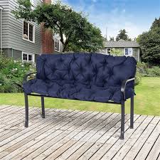 Outsunny 3 Seater Dark Blue Polyester