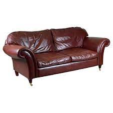seater brown leather mortimer sofa