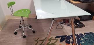 Ikea Galant Glass Desk Table