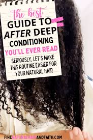 deep conditioning your natural hair