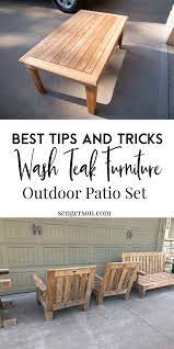 how to pressure wash teak outdoor patio