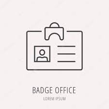 Vector Simple Logo Template Badge Office Stock Vector