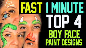 fast boys face painting ideas tutorial