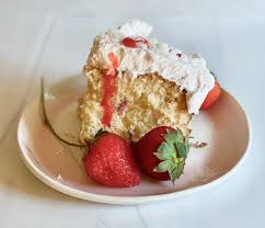 strawberry coconut tres leches cake