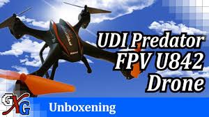 udi predator fpv u842 drone unboxening