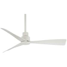Indoor Outdoor Flat White Ceiling Fan