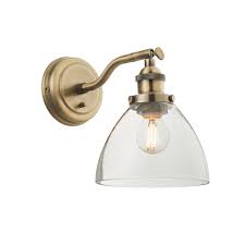 Electromagnetic radiation of any frequency or wavelength. Endon Lighting Hansen Antique Brass Wall Light