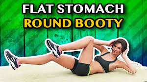 flat stomach round booty home workout