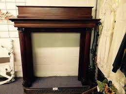 Antique 1920s Mahogany Fireplace Mantle