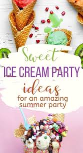 ice cream party ideas for decorations