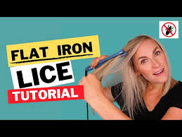 flat ironing for lice tutorial you