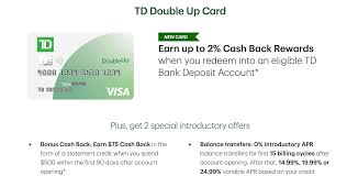 Most credit cards tack an extra charge onto purchases made outside the united states. Td Bank Launches Double Up 2 Credit Card With 75 Signup Bonus No Annual Fee Doctor Of Credit